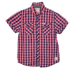 GARCIA Red Plaid Button Down Shirt